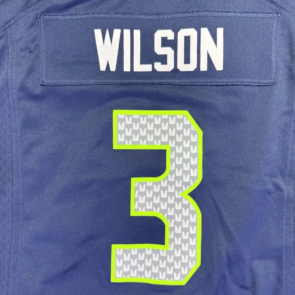 Nike Seattle Seahawks #3 WILSON Jersey‎ Women's Size Medium Navy Home NFL